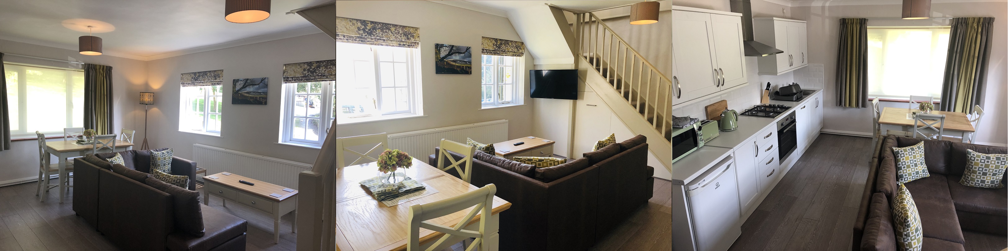 Living area in Preseli self-catering apartment